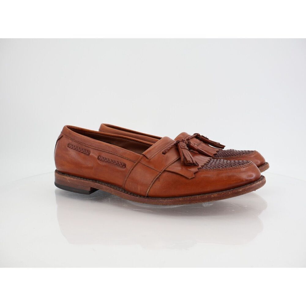 Allen Edmonds Men's Cody Tassel Loafer Size 11 D Brown Leather Slip On Shoe
